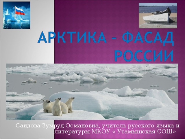 Саидова Зумруд Османовна, учитель русского языка и литературы МКОУ « Утамышская СОШ» 