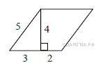 самостоятельная на тему площадь параллелограмма
