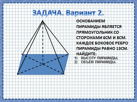 Пирамида прямоугольник