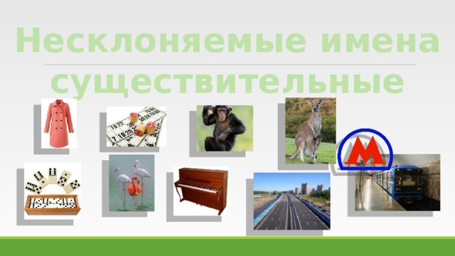 Несклоняемые имена существительные 4 класс