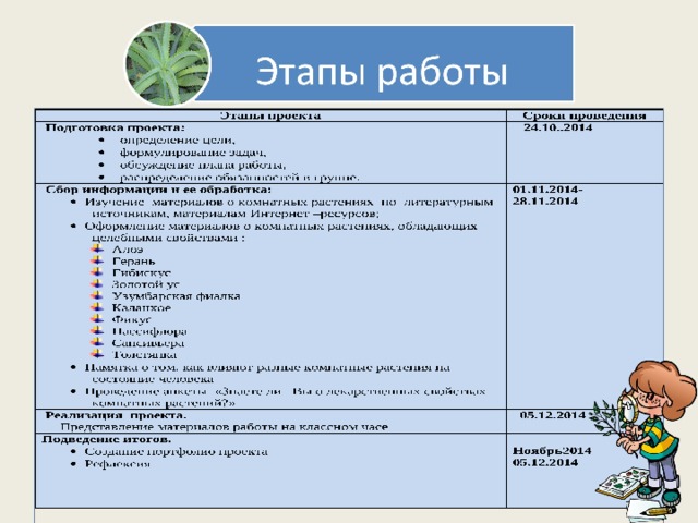 Паспорт проекта по технологии 6 класс