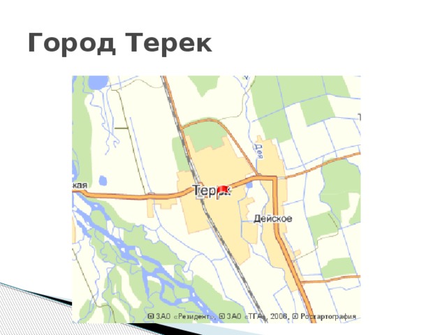 Бассейн терека карта