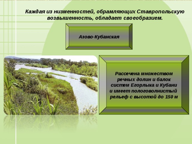 Презентация рельеф ставропольского края