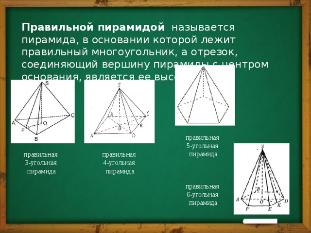 3 угольная пирамида чертеж