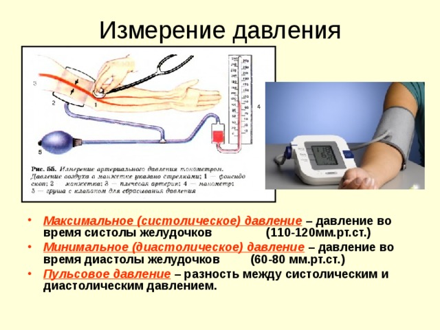 Артериальным давлением называется