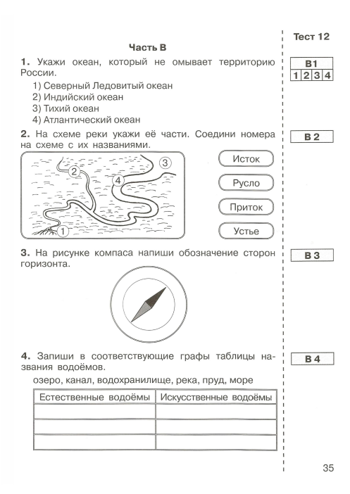 Проверочная работа по окружающему миру 2 класс карта