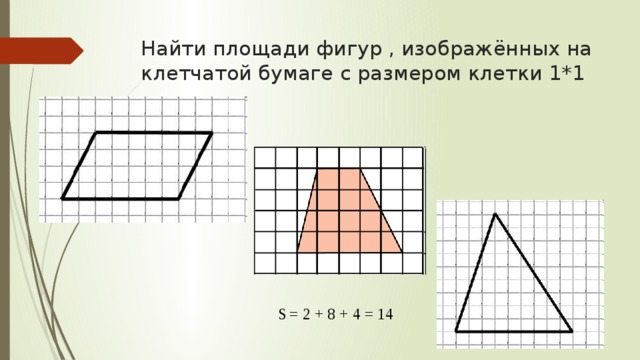 Как найти площадь фигуры по клеткам. Площадь фигуры на клетчатой бумаге. Нахождение площади по клеточкам. Площадь изображенных фигур. Найдите площадь фигуры по клеточкам.