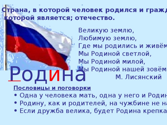 Родине словарь слово. Слово Родина. Подина словарное слово. Родина словарное слово 2 класс.