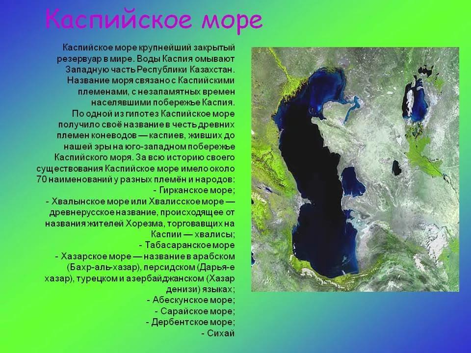 Презентация про каспийское море