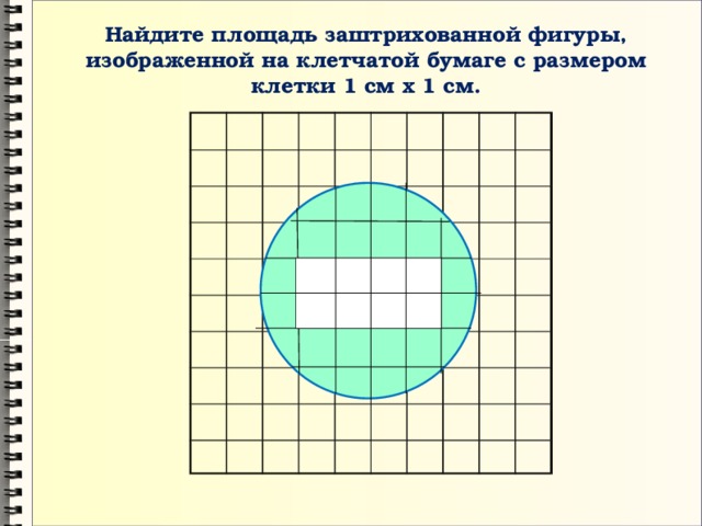 Площадь фигуры окружности