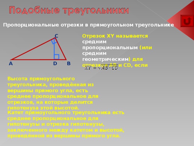 Чем являются отрезки в треугольнике. Среднее пропорциональное отрезков. Среднее геометрическое отрезков. Среднее геометрическое двух отрезков. Отрезок XY называется средним пропорциональным.