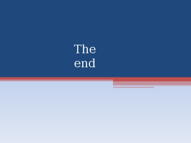 The end 