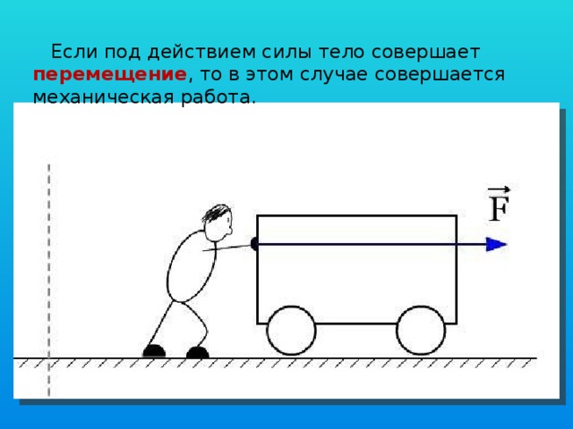 В каких случаях показанных на рисунке совершается механическая работа а в каких нет