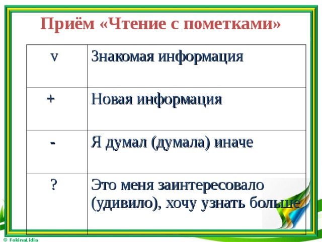 Прием "Чтение с остановками" - Начальные классы