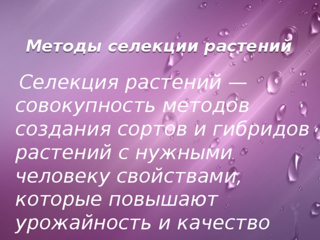 Методы селекции презентация - Basanova.ru