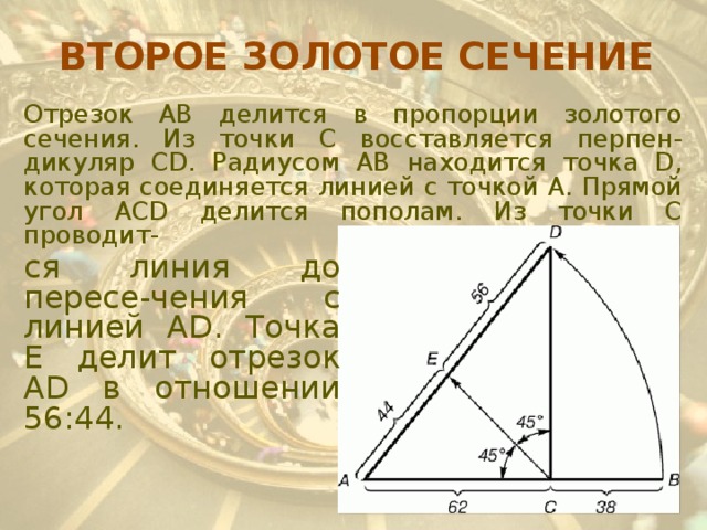 Золотое сечение проект 9 класс