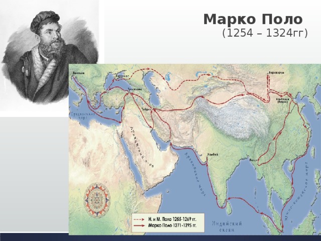 Марко Поло  (1254 – 1324гг) 