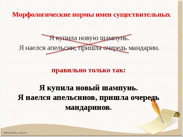 Норма имя. Морфологические нормы имен существительных. К морфологическим нормам имен существительных не относится.