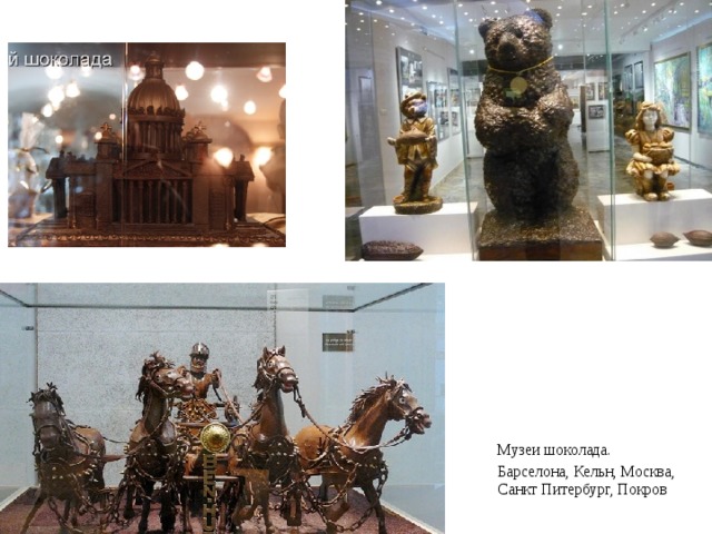 Музеи шоколада. Барселона, Кельн, Москва, Санкт Питербург, Покров 