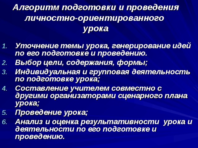 Алгоритм подготовки презентаций. Алгоритм подготовки к уроку.