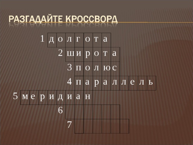 1 д 5 о м л 2 е г ш р о и и 3 т д 4 п р о п а 6 о и л а а т а р н 7 ю а с л л е л ь 