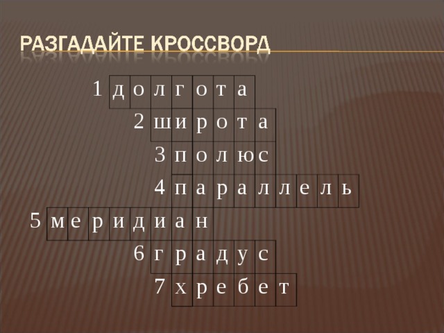 1 д 5 о м л 2 е г р ш о и 3 и т 4 п д р п 6 о а и о а г а л т р р а 7 ю н а х а с д л р у л е с е б л е ь т 