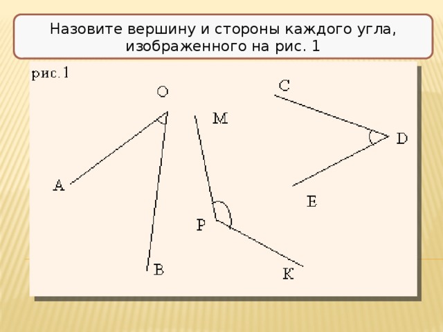 Каждый угол на рисунке. Вершина стороны. Вершина угла. Вершины стороны углы для дошкольников. Назовите стороны углов и вершины.