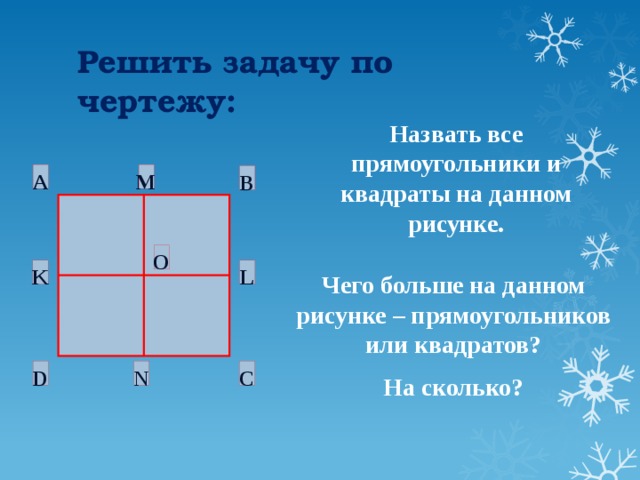 Изобрази прямоугольник если на чертеже даны диагонали 2 класс