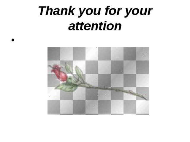Thank you for your attention   