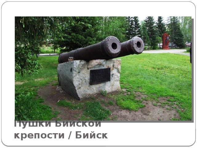 Пушки Бийской крепости / Бийск 