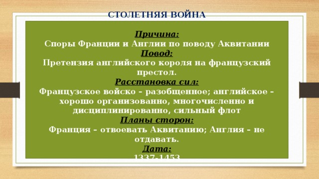 Причины франции и англии. Причины и повод столетней войны. Причины столетней войны. Силы сторон столетней войны. Расстановка сил в столетней войне.