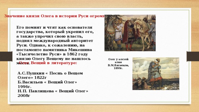 Роль князя. Князь Олег 6 класс. Исторический портрет князя Олега. Вещий Олег история. Олег в истории Руси.