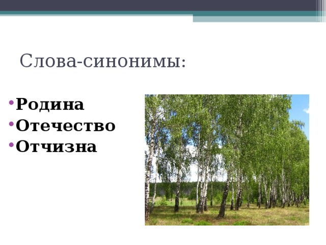 От какого слова образовано слово отечество отчизна