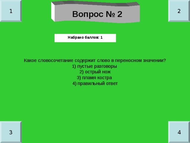 Словосочетание в переносном значении