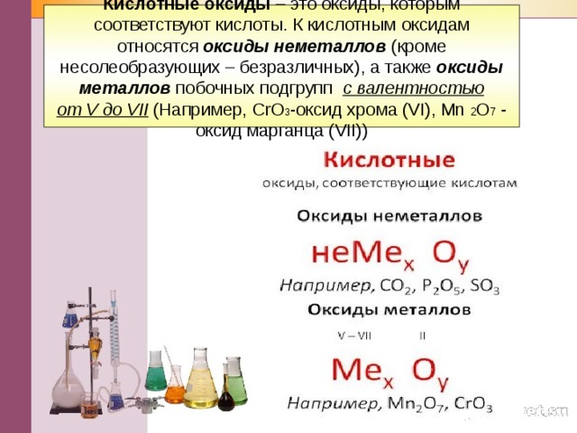 К кислотным оксидам относится no2
