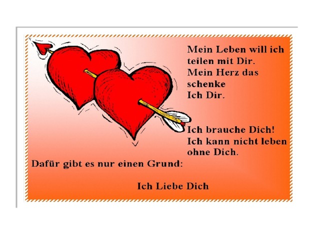 Es gibt viele Sprichwörter über die Liebe. d. c. b. a. 4. 3. 2. 1. A. Für M...