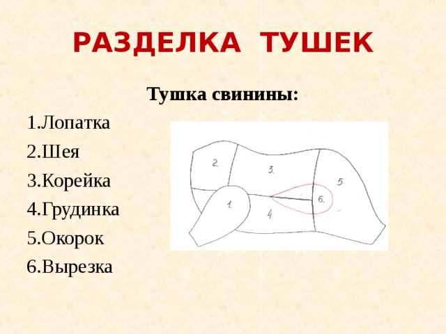 Курица разделка туши схема