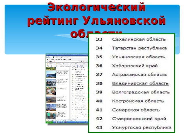 Презентация экология ульяновской области