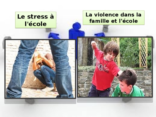 La violence dans la famille et l'école Le stress à l'école 