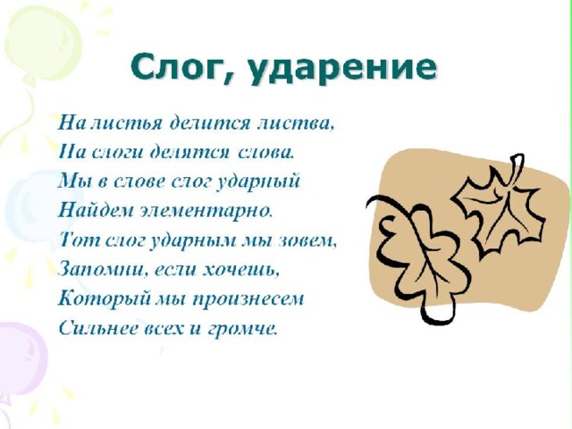 Ударение в словах 1 класс презентация. Стих про ударение для дошкольников. Стих про ударение. Стих про слоги. Ударный слог ударный слог стих.