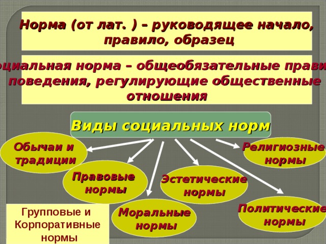 Установленные в обществе правила образцы поведения регулирующие жизнь людей это тест с ответами