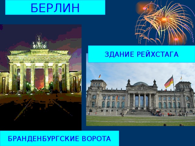 БЕРЛИН ЗДАНИЕ РЕЙХСТАГА БРАНДЕНБУРГСКИЕ ВОРОТА 