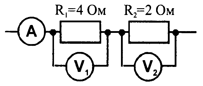 Каково показание амперметра на рисунке
