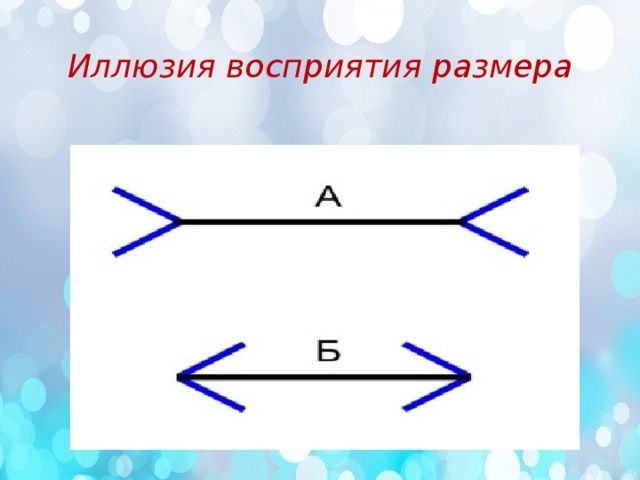 Восприятие величины картинки