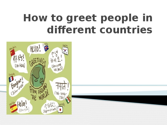 How to greet people in different countries   