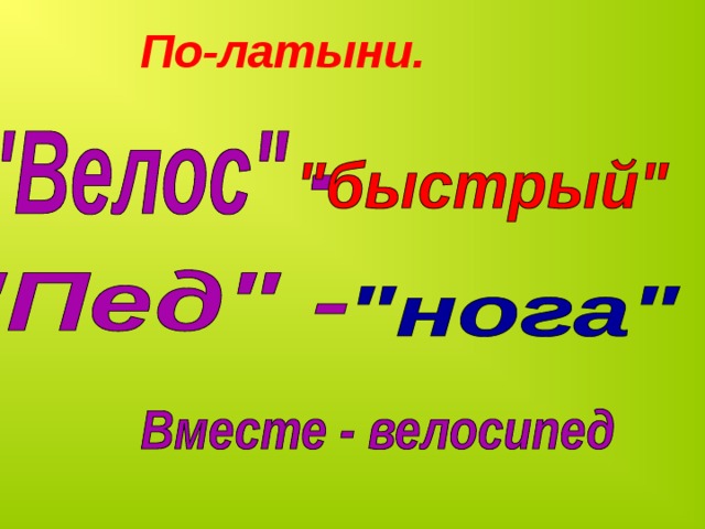 Проект мой друг велосипед