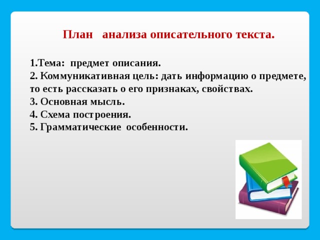 Расположите в правильной последовательности план анализа текста ответ