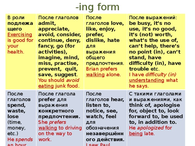 Предпочитать на английском. Ing form. To ing после глаголов. Ing форма в английском. Ing form правило.