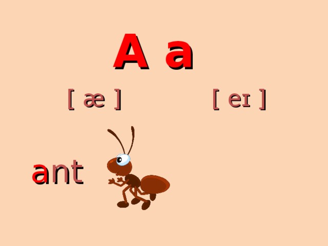 A a [ eɪ ] [ æ ] a nt 