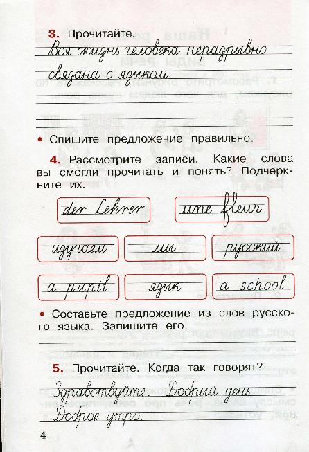 Рабочая тетрадь часть 1 по русскому языку 2 класс "Школа России ...